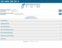 Tablet Screenshot of gammonsinsurance.com